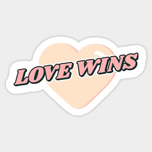 Love wins Sticker